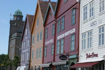 Bryggen das geschichtsträchtige Hanseviertel in Bergen